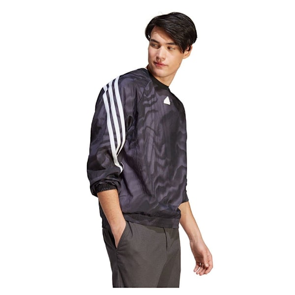 Adidas Huppari Fi Aop Crew Musta S Mies