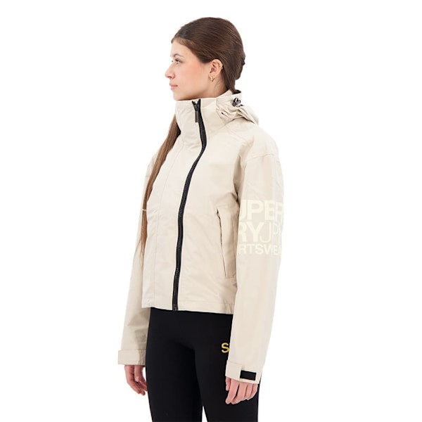 Superdry W5011655a Jakke Beige L Kvinde