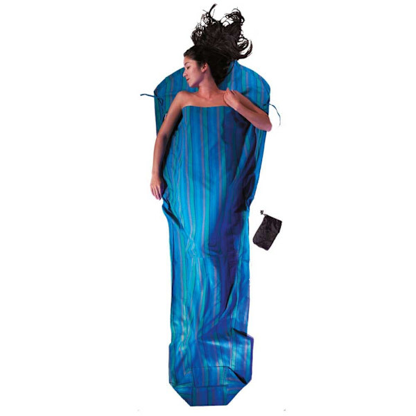 Cocoon Bomuld Liner Mummy Blå 241 x 90-56 cm