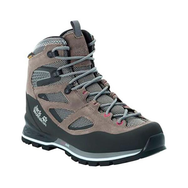 Jack Wolfskin Force Crest Texapore Mid Vandringskängor Grå EU 35 1/2 Kvinna