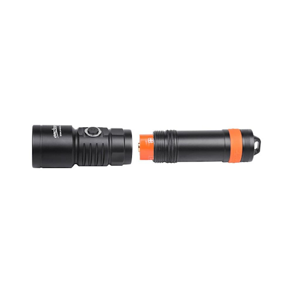 Orcatorch Ficklampa D Video Triple 710v Silver 2000 Lumens