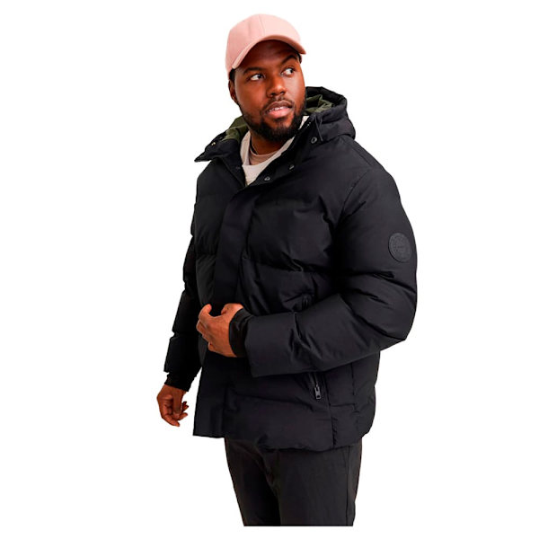 Jack & Jones Alpha Puffer Plus Size Jakke Sort 2XL Mand