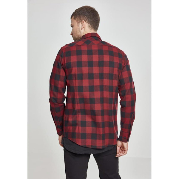 Urban Classics Basic Flannelskjorte Sort L Mand