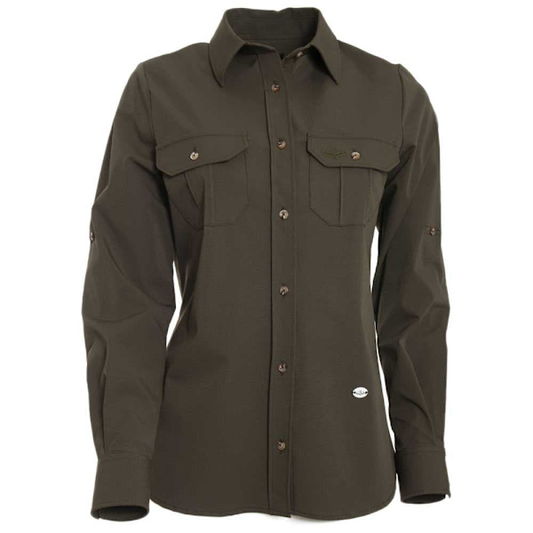 Pasion Morena Lang ærmet Skjorte Safari Grøn 2XL