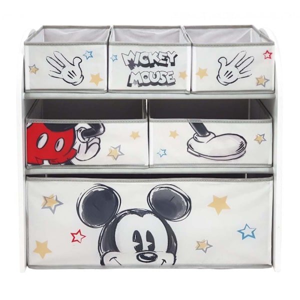 Disney Classic 6 Skuffe Mickey Arrangør Bøjle Flerfarvet