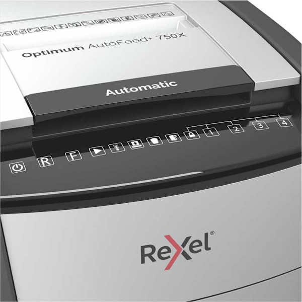 Rexel Silppuri Optimum Autofeed+ 750x Musta One Size / EU Plug