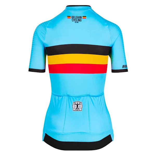 Bioracer Lyhythihainen Jersey Belgium Icon Classic Monivärinen S Nainen