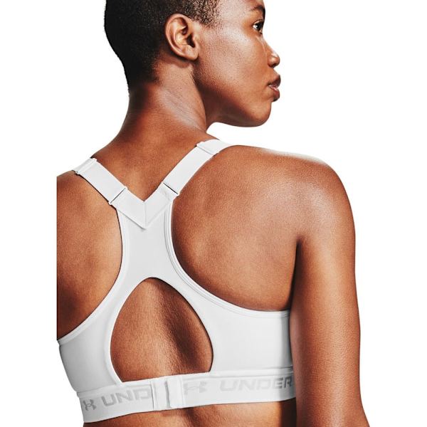 Under Armour Sport-bh Med Hög Effekt Crossback Vit 40 / D Kvinna