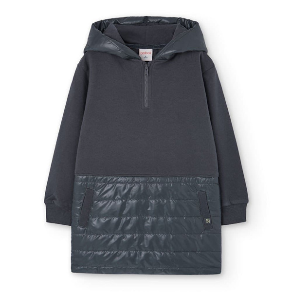 Boboli Fleece Combined Klänning Grå 10 Years
