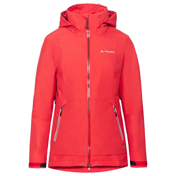Vaude Regnjacka Med Full Dragkedja Elope 3 In 1 Röd 42 Kvinna