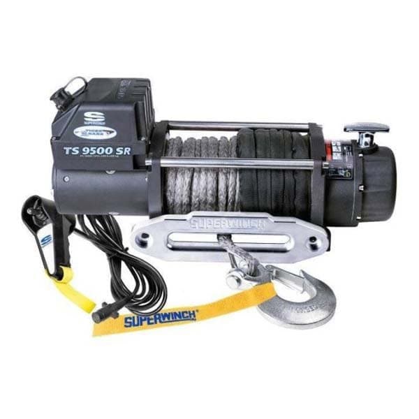 Superwinch Syntetrep Elektrisk Vinsch Tiger Shark 9500 4309kg 12v Silver 529 x 160 x 235 mm