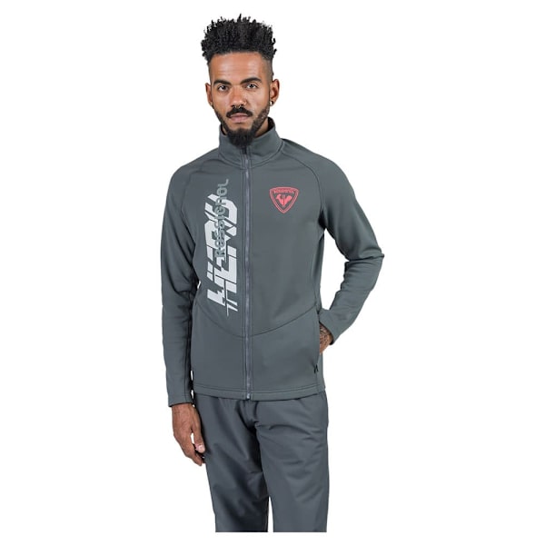 Rossignol New Hero Classique Clim Fleecejakke Med Fuld Lynlås Grå XS Mand