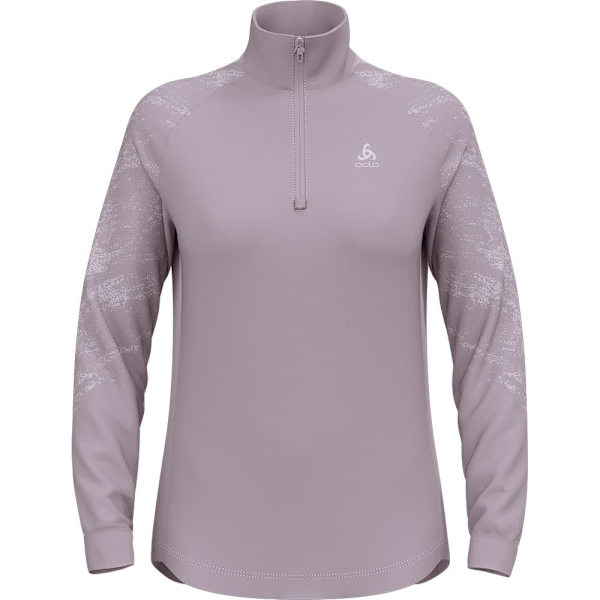 Odlo Berra Graphic Fleece Med Halv Dragkedja Lila XS Kvinna