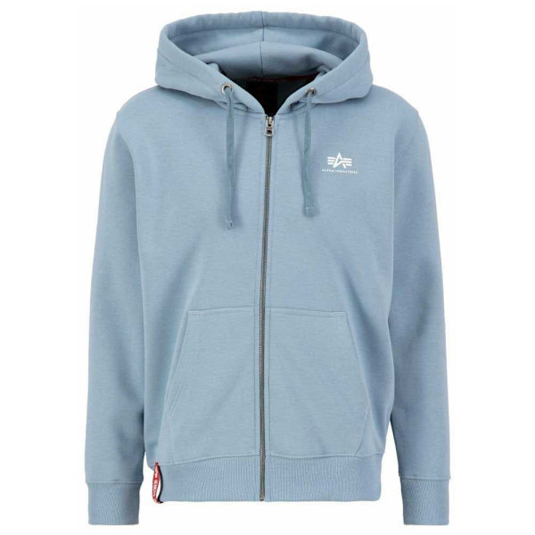 Alpha Industries Basic Zip Sl Tröja Med Huva Blå XL Man