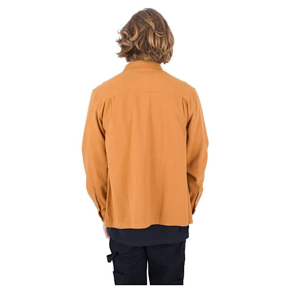 Hurley Lang ærmet Skjorte Santa Cruz Twill Orange L Mand