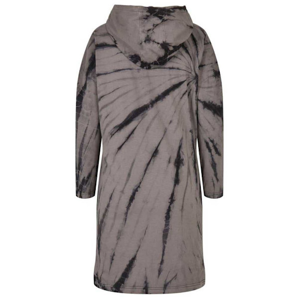 Urban Classics Oversized Tie Dye Langærmet Kort Kjole Grå M Kvinde