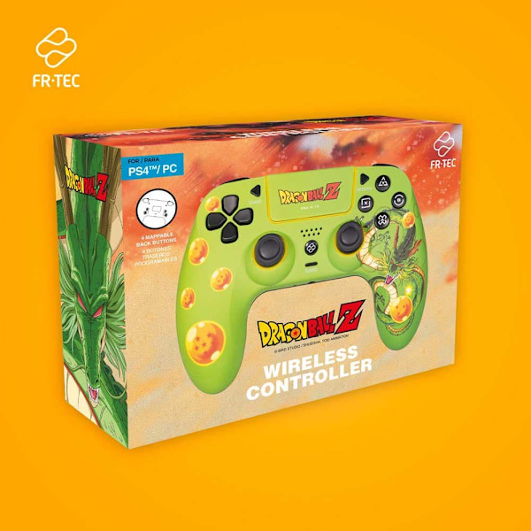 Fr-tec Ps Dragon Ball Shenron 4 Trådløs Controller Gylden