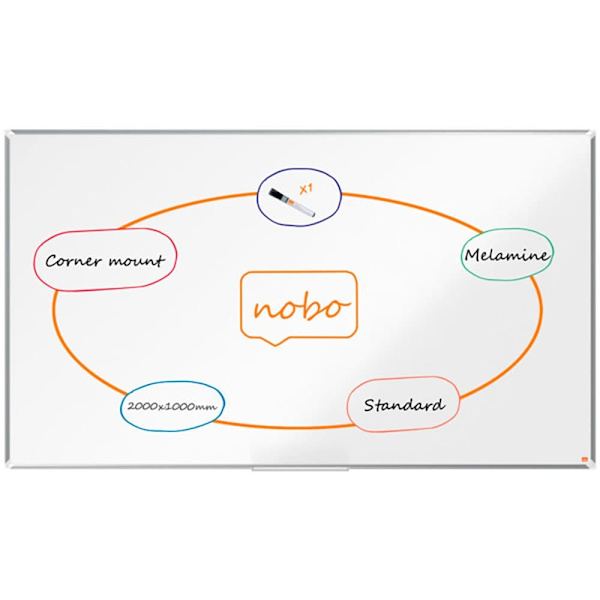 Nobo Melamin Premium Plus 2000x1000 Mm Bestyrelse