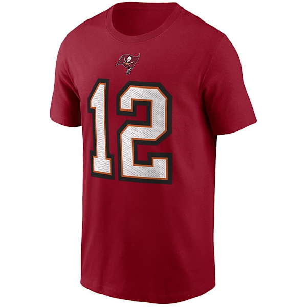 Nike Nimi Ja Numero Lyhythihainen Pyöreäkauluksinen T-paita Nfl Tampa Bay Buccaneers Punainen S Mies