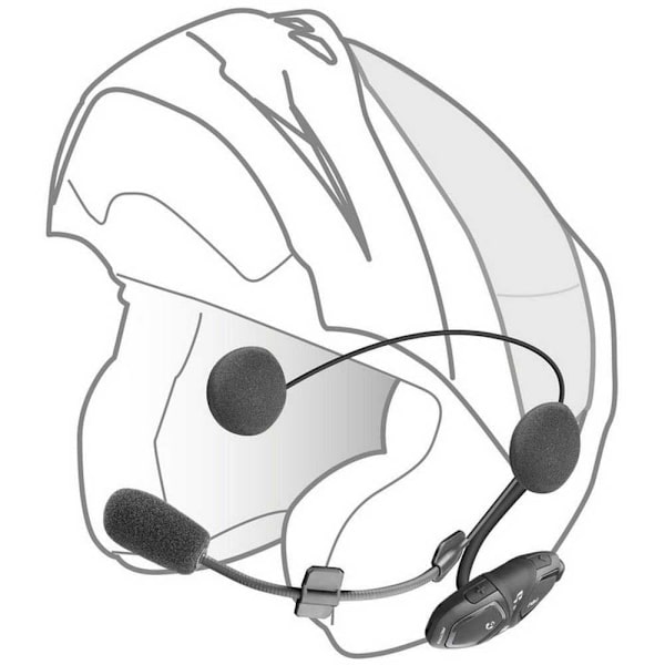 Interphone Cellularline Active Intercom Musta