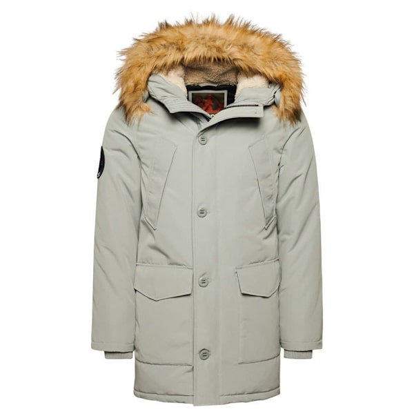 Superdry Parkas Everest Faux Fur Grå L Man