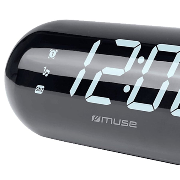 Muse M-19 Gl Växarklocka Svart One Size / EU Plug