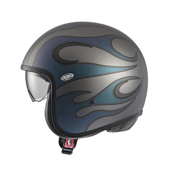 Premier Helmets Öppen Ansikts Hjälm 23 Vintage Fr Iride Bm 22.06 Blå M