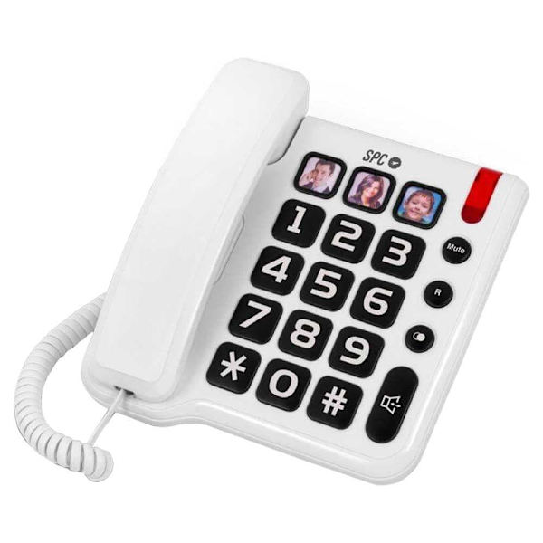 Spc Fast Telefon Confort Numbers 2 Silver