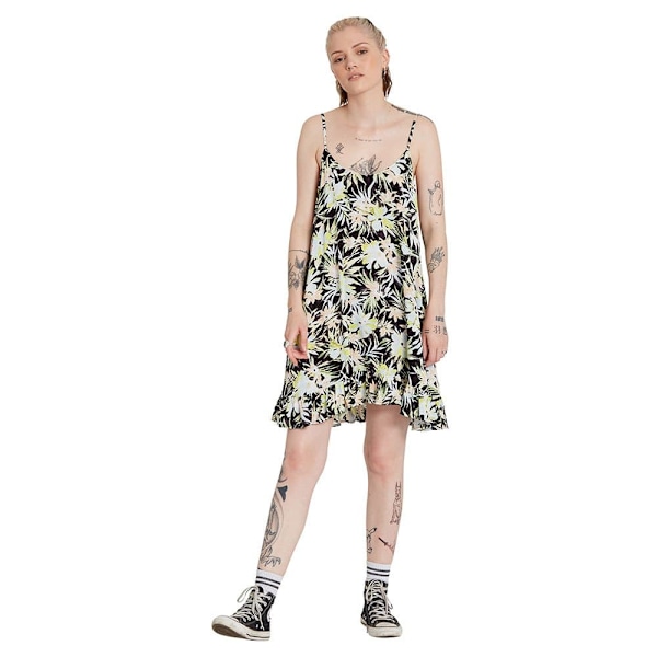 Volcom Thats My Type Kort Kjole Gul S Kvinde