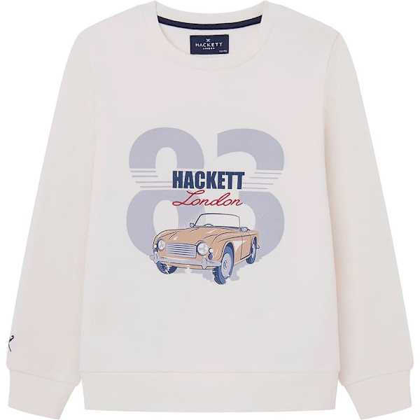 Hackett 83 Car Tröja Vit 7 Years Pojke