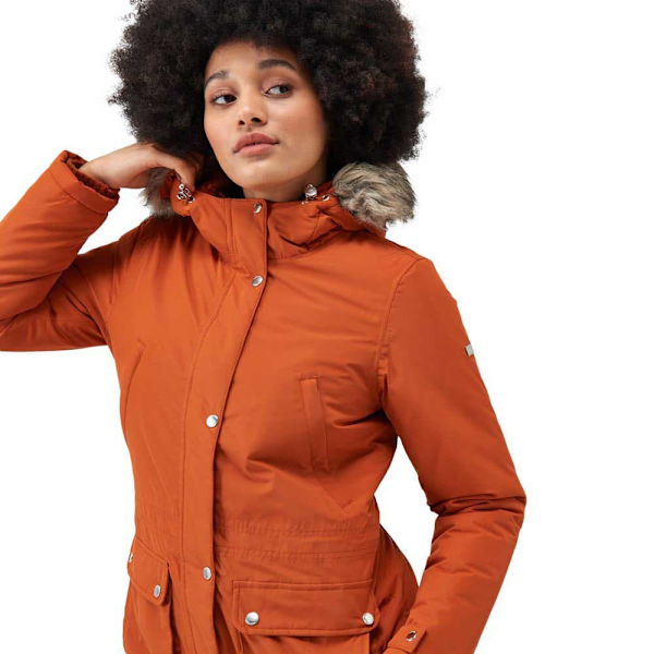 Regatta Voltera Parka Jakke Orange 10 Kvinde