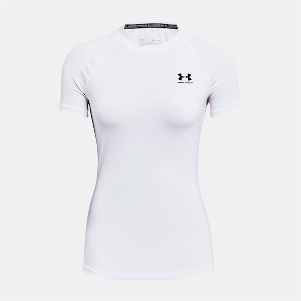 Under Armour Hg Authentics Comp T-shirt Med Korte ærmer Hvid M Kvinde
