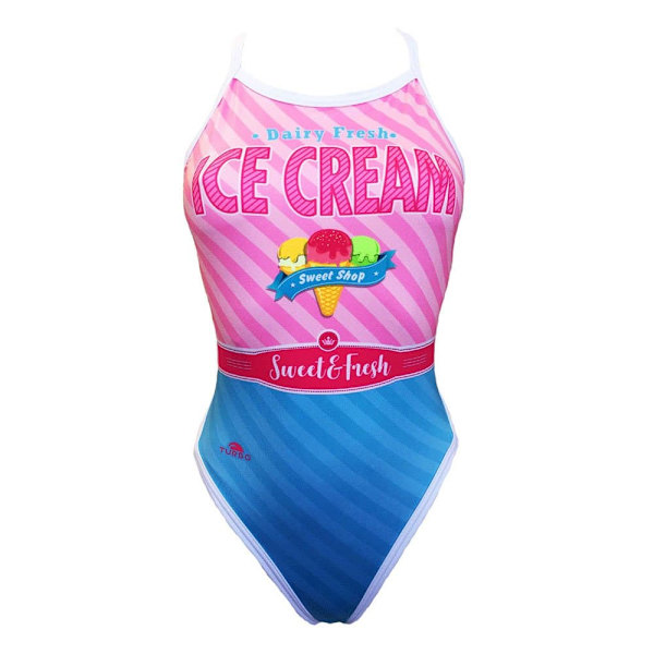 Turbo Baddräkt Revolution Sweet&fresh Blå,Rosa 2XL Kvinna