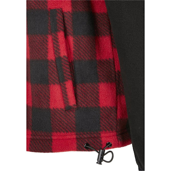 Urban Classics Patterned Polar Fleece Track Jakke Sort M Mand