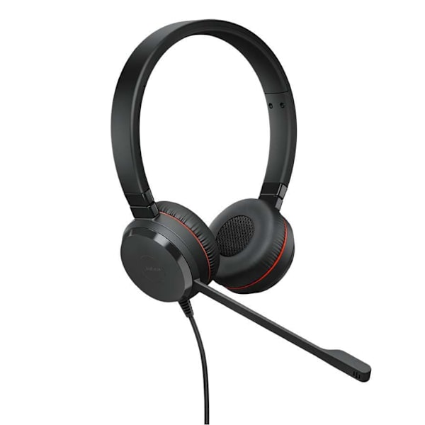 Jabra Evolve 20 Stereo Hovedtelefoner Sort One Size / EU Plug