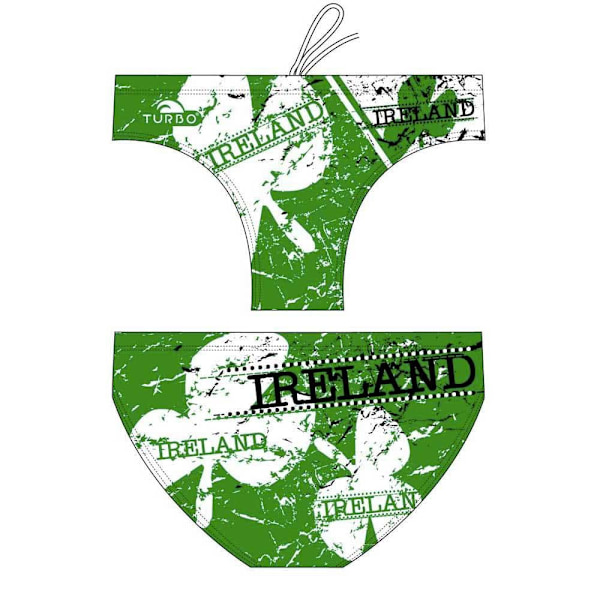 Turbo Svømning Kort Ireland Grøn,Hvid 4XL Mand