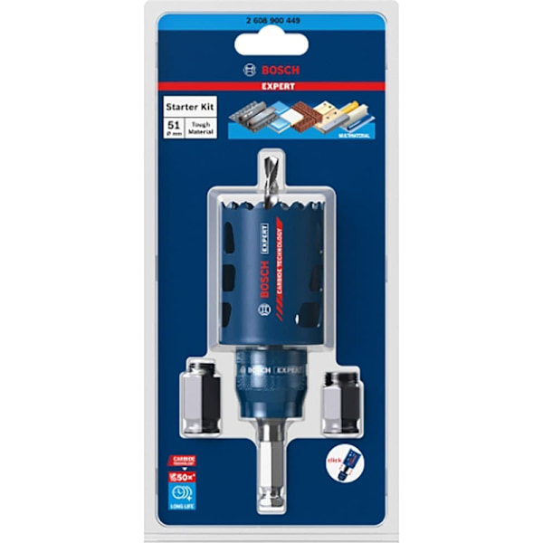 Bosch Professional Sierra Krone Expert Tough Material Power Change 51 Mm Starter Kit Søvfarvet