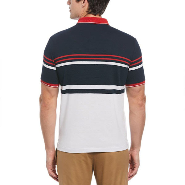 Original Penguin Honeycomb Jacquard Eng Stripe Lyhythihainen Pikeepaita Monivärinen L Mies