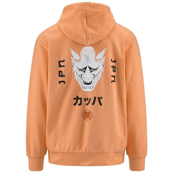 Kappa Hættetrøje Authentic Jpn Gomin Orange S Mand