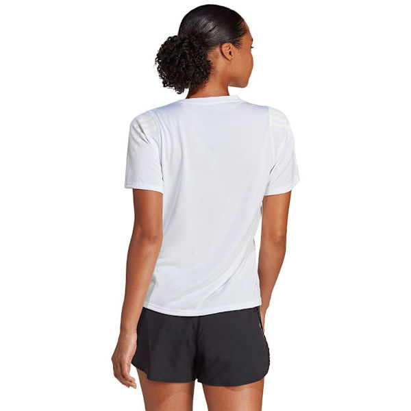 Adidas Kortærmet T-shirt Run Icons 3s Lo Ca Hvid XS Kvinde