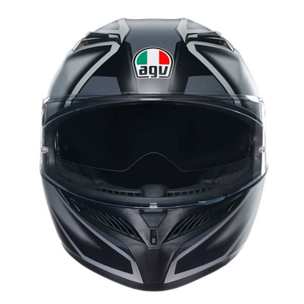 Agv K3 E2206 Mplk Fullface-hjelm Sort,Grå M