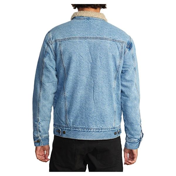 Rvca Jeansjacka Waylon Blå S Man