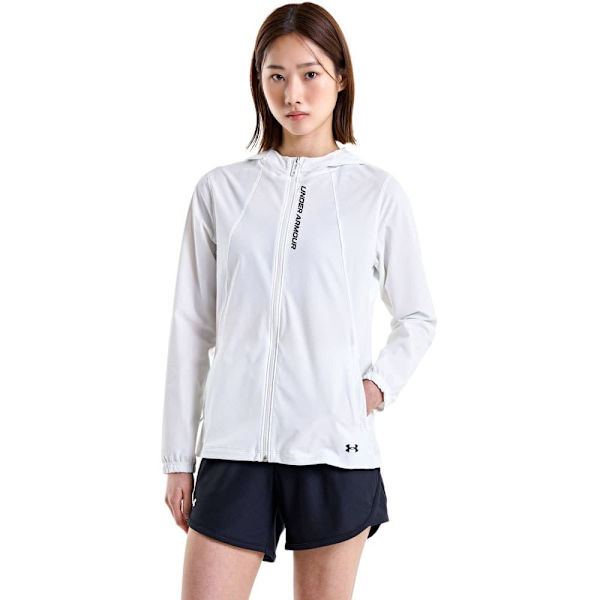 Under Armour Jakke Outrun The Storm Hvid M Kvinde