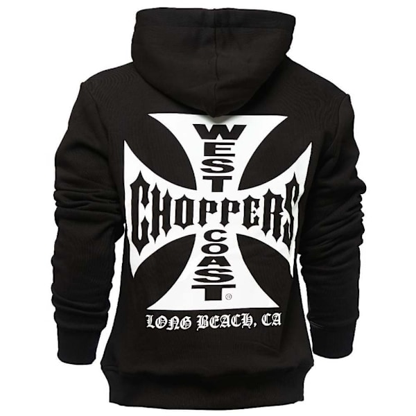 West Coast Choppers Sweatshirt Med Full Dragkedja Og Classic Svart 4XL Man