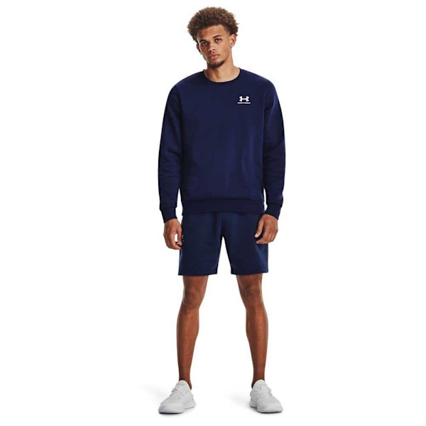 Under Armour Sweatshirt Essential Fleece Crew Blå M / Regular Mand