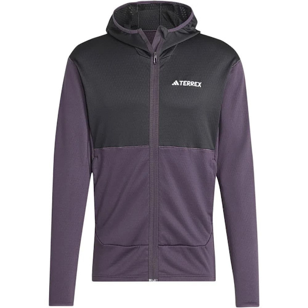 Adidas Terrex Xperior Light Fleecejakke Med Fuld Lynlås Grå S Mand