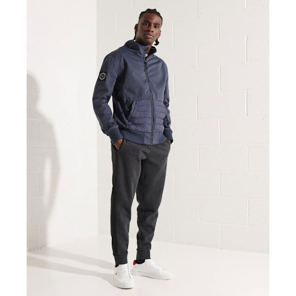 Superdry Jakke Bonded Soft Shell Blå XL Mand