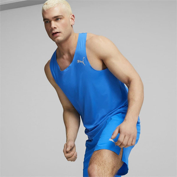 Puma Ærmeløs T-shirt Run Ultraspun Single Blå L Mand