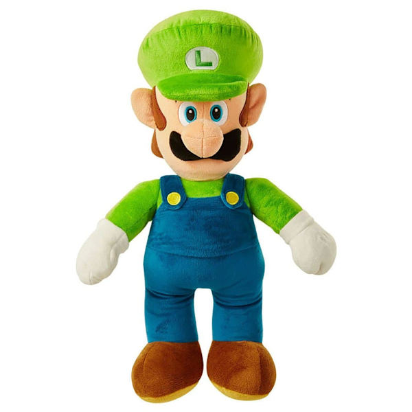 Jakks Pacific Super Mario Bros Teddy Luigi Nintendo 50 Cm Blå