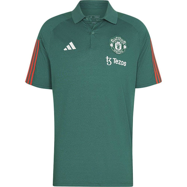 Adidas Kortærmet Polo Træning Manchester United 23/24 Grøn S